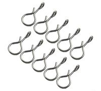 Lot de 50 boutons-pression à changement rapide pour pêche à la mouche NoKnot connecteurs pour hameçons et leurres Boîte de pêche Essentiel (11 mm)