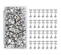 Lot de 50 boutons pression en acier inoxydable antirouille pour housse de bateau, toile, meubles, outil de fixation pour la maison et l'extérieur