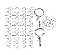 Lot de 50 boutons-pression NoKnot pour hameçons et leurres rapides et pratiques (5 mm)