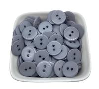 Lot de 50 boutons ronds en résine à double œil, 12,5 mm, multicolores, for couture, scrapbooking, loisirs créatifs Pour La Couture, L'Artisanat, Le DéCoration