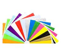 Lot de 50 bracelets en Tyvek imperméables et résistants à la déchirure pour fêtes, événements, festivals, gestion de foule (vert fluo, 19 mm)