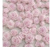 Lot de 50 breloques roses pour ongles - Bijoux mixtes - Pierres précieuses - Bijoux d'art - Accessoires cadeaux pour ongles