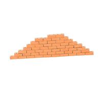 Lot de 50 briques miniatures pour bricolage de jardin féérique - Briques de construction pour modélisme, trains d'architecture, scènes miniatures et sans danger pour les projets créatifs