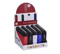 LOT DE 50 BRIQUETS TOKAI - Boîte Distributrice - Classique à Pierre - Flamme Réglable - Couleurs Assorties