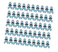 Lot de 50 broches de sensibilisation en forme de ruban en métal avec fermoir arrière - Accessoires de bijoux pour décoration de vêtements