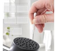 Lot de 50 brosses de nettoyage réutilisables pour canalisations de douche, robinets, claviers, électroniques, bijoux, brûleurs de poêle - Kit de nettoyage détaillé pour la maison