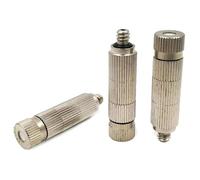 Lot de 50 buses de brouillard en laiton haute pression, filetage 3/16", diamètre du trou de 0,1 à 0,8 mm, pour le refroidissement en plein air, jardin, terrasse (section en acier inoxydable 3