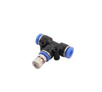 Lot de 50 buses de brumisation de 6 mm avec connecteur en T à accès rapide de 6 mm for arrosage de jardin et aménagement paysager(Nozzle 0.6mm)
