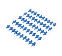 Lot de 50 buses de brumisation pour systèmes d'irrigation par aspersion conçus pour raccords de tuyaux en PVC PPR PE utilisés dans le jardin de pelouse et l'agriculture à petite échelle (90 degrés)