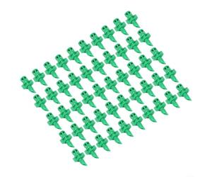 Lot de 50 buses de brumisation pour systèmes d'irrigation par aspersion conçus pour raccords de tuyaux en PVC PPR PE utilisés dans le jardin de pelouse et l'agriculture à petite échelle (180 degrés)