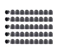 Lot de 50 cache-écrous hexagonaux de 24 mm, capuchons de protection en plastique pour boulons, écrous hexagonaux, sans filetage, noir M16 x 24 x 27