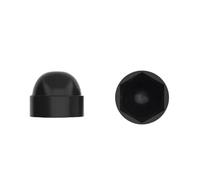 Lot de 50 caches de protection for écrous hexagonaux en plastique PE, anti-poussière et anti-rayures, flexibles et adaptés aux modèles M3 à M24(Black,M10*17 * 20)