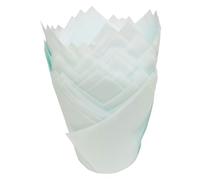 Lot de 50 caissettes à cupcakes en forme de tulipes robustes et résistantes à la graisse pour différents besoins de cuisson