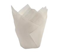 Lot de 50 caissettes à cupcakes en forme de tulipes robustes et résistantes à la graisse pour différents besoins de cuisson