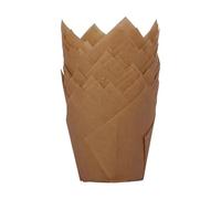 Lot de 50 caissettes à cupcakes en papier sulfurisé de taille standard, faciles à nettoyer, résistantes à la graisse, passent au four
