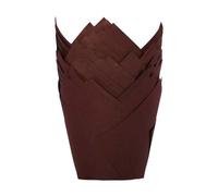 Lot de 50 caissettes à cupcakes en papier sulfurisé de taille standard, faciles à nettoyer, résistantes à la graisse, passent au four