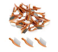 Lot de 50 cales dentaires à matrice sectionnelle - Cales de restauration des dents et matrices métalliques pour procédures molaires et prémolaires, kit d'outils orthodontiques (orange)