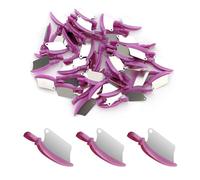 Lot de 50 cales dentaires à matrice sectionnelle - Cales de restauration des dents et matrices métalliques pour procédures molaires et prémolaires, kit d'outils orthodontiques (violet)