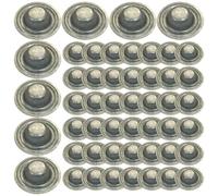 Lot de 50 capuchons à vis en métal pour toiture | Protections à vis de toit pour propriétaire, couvreur, agriculteur, garage, abri de voiture, atelier, grange, pergola