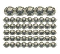 Lot de 50 capuchons de protection pour vis de toiture en métal | Cache-vis de toit en métal pour propriétaire, couvreur, agriculteur, garage, abri de voiture, atelier, grange, pergola