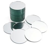 Lot de 50 carreaux de miroir ronds pour travaux manuels, 7,6 cm de diamètre