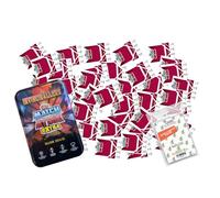 Lot de 50 cartes assorties aléatoires Match Attax Ligue des champions 2024/25 EXTRA + 1 boîte en étain vierge + pochettes exclusives Collect-it