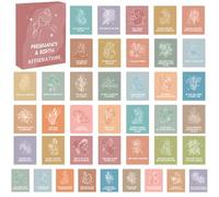 Lot de 50 cartes d'affirmation pour nouvelle maman pour le travail, cartes d'affirmation de naissance de 8,9 x 11,4 cm avec motifs aquarelles, cartes positives de maternité pour la grossesse - Cadeaux
