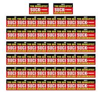 Lot de 50 cartes d'avertissement « You Suck at Parking Cards » - Faux ticket de stationnement - Cartes amusantes « You Parked Like an Idiot », « Bad Notes Business », accessoires de voiture