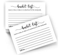 Lot de 50 cartes de mariage pour mariage, fiançailles ou fête prénuptiale (10,2 x 15,2 cm)