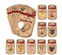 Lot de 50 cartes de Saint-Valentin colorées pour salle de classe avec sacs à friandises, cartes d'échange mignonnes pour les activités scolaires et les fêtes