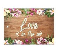 Lot de 50 cartes de vol de ballons exclusives de qualité supérieure pour mariage - Perforées, belles cartes légères avec motif couple de mariés pour un grand vol au format carte postale pour ballons