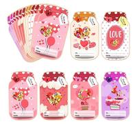 Lot de 50 cartes de vœux de Saint-Valentin, 6 styles, pour partenaires, petits amis, petites amies, épouses, mari, garçons, filles, école, bureau, réunion de famille