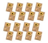Lot de 50 cartes de vœux vierges de 10,2 x 7,6 cm, motif tournesol avec enveloppes, cartes de remerciement vintage pour fête d'anniversaire, festival
