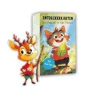 Lot de 50 cartes d'exploration pour enfants - Chasse au trésor en plein air et découverte de la nature I Jeu éducatif & cadeau à partir de 4 à 8 ans I Jouet d'extérieur pour l'extérieur, le jardin et