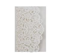 Lot de 50 cartes d'invitation de mariage avec motif dentelle ajourée pour mariage, fiançailles, anniversaire