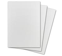 Lot de 50 cartes en carton martelé DIN A5 - Couleur : blanc - 14,8 x 21 cm - 250 g/m² - Carte simple sans pli - Idéal pour les travaux manuels, le scrapbooking, la carte de vœux