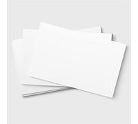 Lot de 50 cartes flash vierges blanches (85 x 55 mm) pour cartes de visite, cartes de visite blanches vierges pour cartes de visite, cartes de message, cartes en papier Papa Prints®