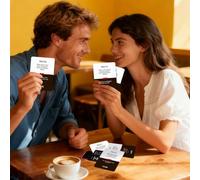 Lot de 50 cartes interactives romantiques pour couples, pour rendez-vous | Jeu de cartes de connexion approfondi pour femme, avec des invites de conversation intime et des défis de construction de