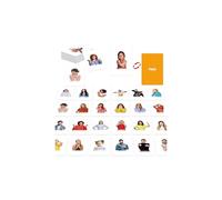 Lot de 50 cartes mémoire d'émotion, cartes d'images réalistes pour enfants, adultes, école à domicile, orthophonie, ABA, démence, aphasie, ergothérapie, ESL et matériel d'apprentissage de l'autisme