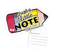 Lot de 50 cartes postales pour enseignants - Fournitures de salle de classe pour encouragements - Cartes de récompense pour les étudiants