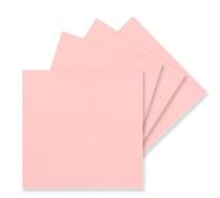 Lot de 50 cartes simples, carrées, 15 x 15 cm, roses, 240 g/m², vierges, idéales comme cartes postales et de bricolage, faites de carton artisanal argileux de qualité supérieure