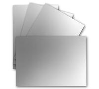 Lot de 50 cartes simples, format A6, 10,5 x 14,8 cm, 240 g/m², argentées, métallisées, de couleur : carton de bricolage, cartes postales vierges