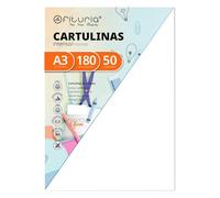 Lot de 50 cartons blancs, format A3, 180 g.