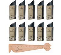 Lot de 50 Cartouches d'Encre Longues Parker Quink Noires + 1 Règle Marque-page en bois "Chat" Blumie