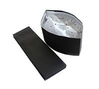 Lot de 50 chapeaux de chef jetables en papier noir pour cuisine, cuisine, restaurant, fête, cuisine, noir, Medium