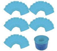 Lot de 50 chaussettes filtrantes de rechange pour skimmer de piscine, maille en nylon élastique conçue pour capturer les feuilles, les cheveux et les débris, réduit l'entretien du filtre et protège