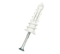 Lot de 50 chevilles à expansion autoperceuses en nylon EasyFix avec vis à tête fraisée 43mm