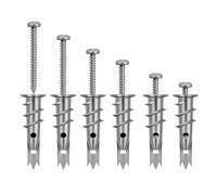 Lot De 50 Chevilles Autoperceuses For Plaques De Plâtre En Alliage De Zinc, Avec Vis Autotaraudeuse Et Boulon For Cloison Sèche