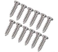 Lot de 50 chevilles d'accordage et vis pour guitare, basse, ukulélé, essentiel pour les musiciens et les réparations d'instruments (argenté)