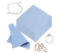 Lot De 50 Chiffons De Nettoyage Réutilisables, Chiffon De Nettoyages Pour Bijoux, Chiffons De Nettoyage En Laiton, Accessoires Antioxydants De Protection De Bijoux En Or Argent
